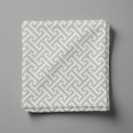 Light Gray Griry Key Pattern Stoff