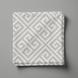 Light Gray Griry Key Pattern Stoff