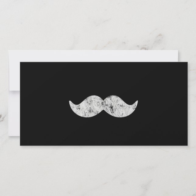 Light Gray Mustache (Letterpress style) (Vorderseite)
