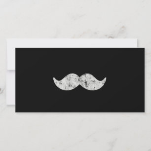 Light Gray Mustache (Letterpress style)