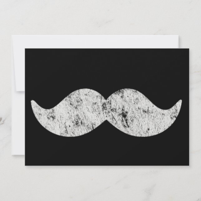 Light Gray Mustache (Letterpress style) (Vorderseite)