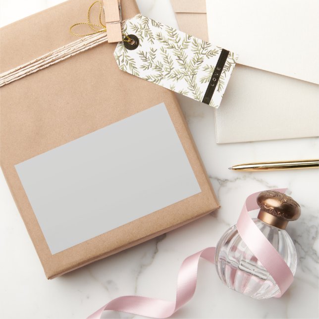 Light Gray Rechteckiger Aufkleber (Schenken)
