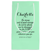 Light Green Courage Bible Verse Individuelle Name