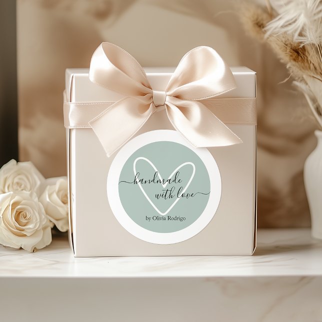 Light Green Custom Danke Aufkleber Packung (Light Green Custom Thank You Sticker Packaging)