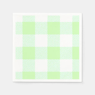 Light Green Gingham Karo Pattern Serviette