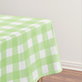 Light Green Gingham Table Tuch Tischdecke
