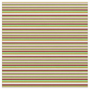 Light Green, Maroon, White und Dark Goldenrod Stoff