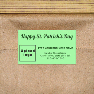 Light Green Saint Patrick Business Rechteckiger Aufkleber