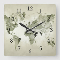 Light Green World Map Design 123
