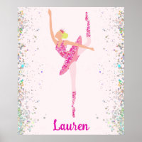 Light Hair Pink Glitzer Dress Pirouette Ballerina