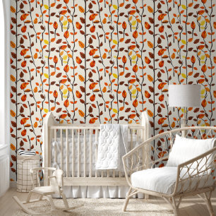 Light Herbstlaubs Pattern Tapete