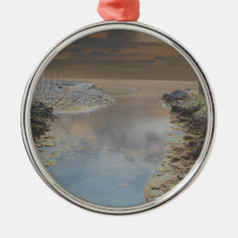 Light house in Cascais Portugal Silbernes Ornament