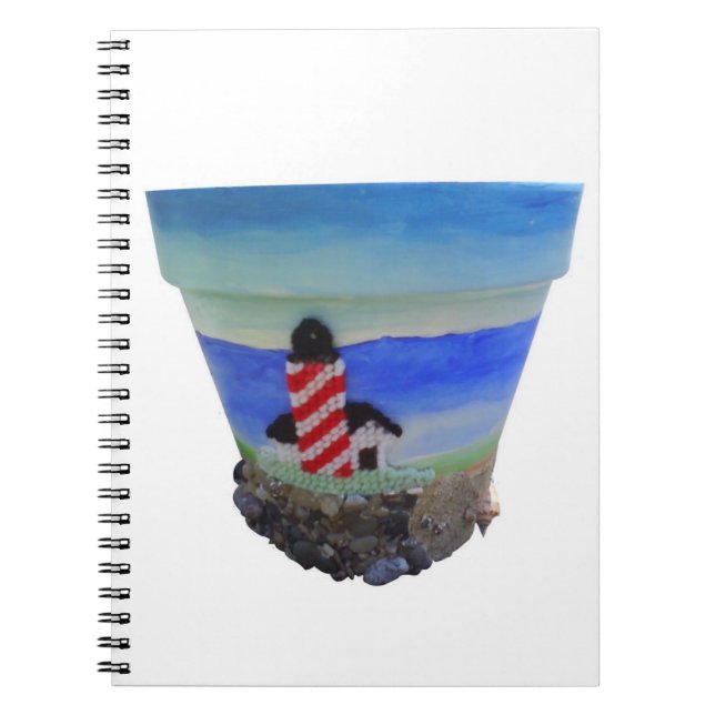 Light House Ocean View Spiral Photo Notebook Notizblock (Vorderseite)
