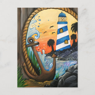 Light House View Postkarte