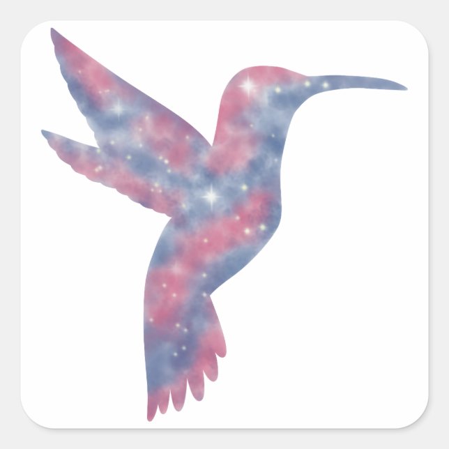 Light Hummingbird Starscape Sticker (Vorderseite)