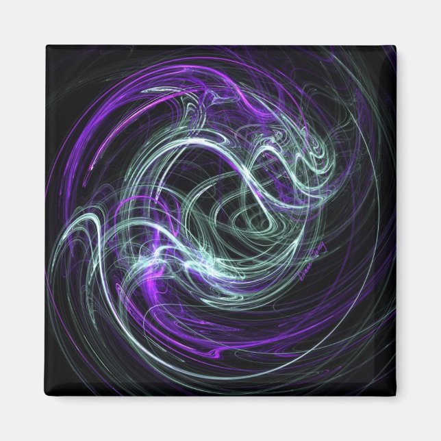 Light In - Violet & Indigo Wirbel Magnet (Vorne)