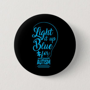Light It Up Blue Autismus Awareness Gaben Autistic Button