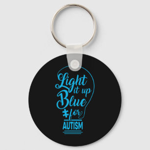 Light It Up Blue Autismus Awareness Gaben Autistic Schlüsselanhänger