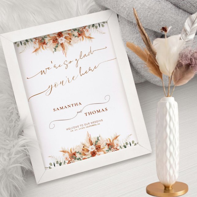 Light Ivory Modern Minimal Wedding Willkommenszeic Poster (Von Creator hochgeladen)