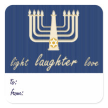 Light Laughter Liebe Hanukkah Geschenkmarke
