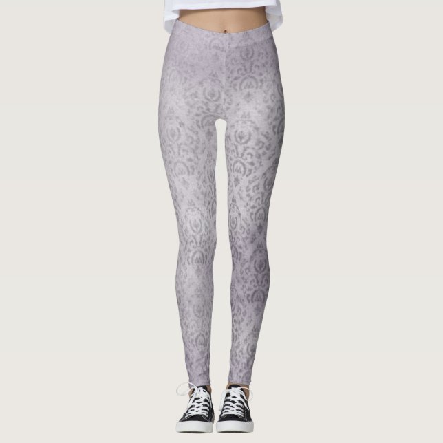 Light Lavendel Art Leggings (Vorderseite)