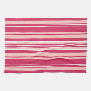 Light Maroon Stripes Geschirrtuch