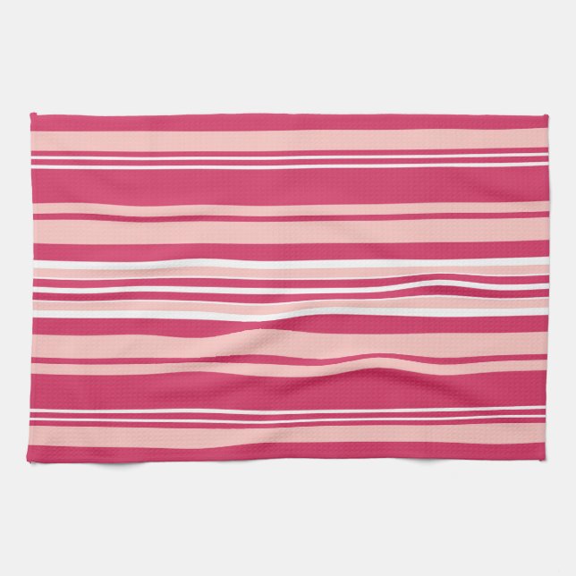 Light Maroon Stripes Geschirrtuch (Horizontal)