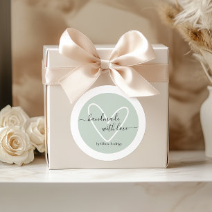 Light Mint Custom Vielen Dank Aufkleber Packung