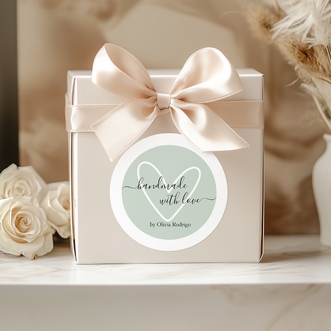 Light Mint Custom Vielen Dank Aufkleber Packung (Light Mint Custom Thank You Sticker Packaging)