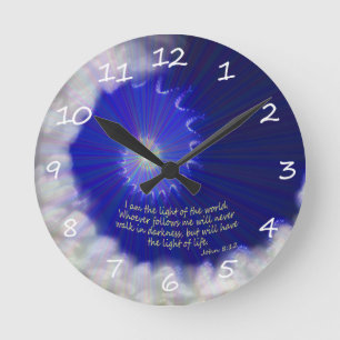 Light Of The World Runde Wanduhr