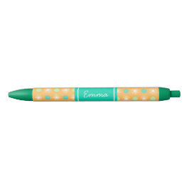 Light Orange Boho Retro Pattern Pen Kugelschreiber