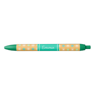 Light Orange Boho Retro Pattern Pen Kugelschreiber