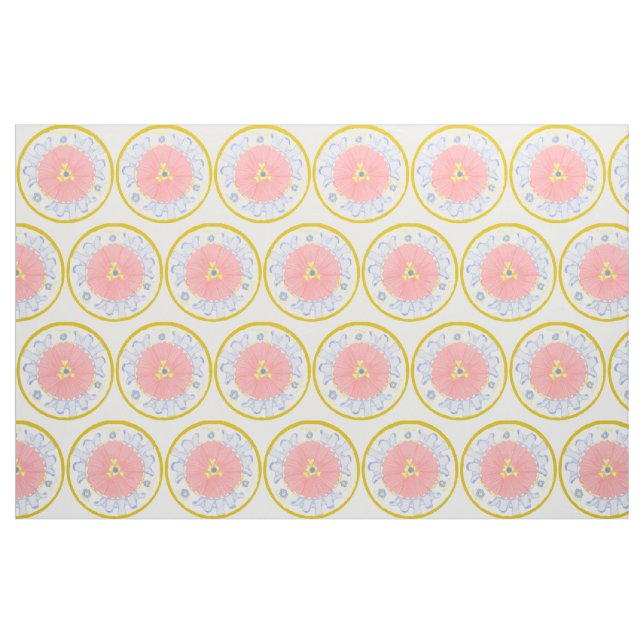 Light Passion Blume Medallion Gewebe Stoff (Fat Quarter (45,7 x 55,9 cm))