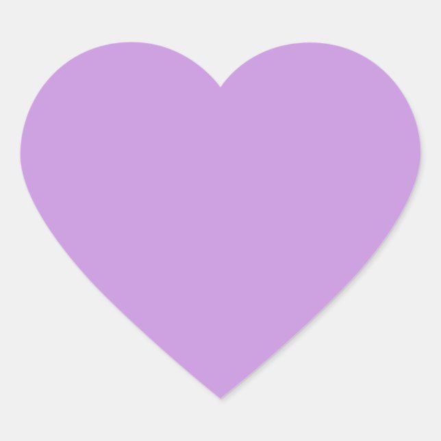 Light Pastel Lavender Heart Sticker (Vorderseite)