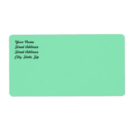 Light Pastel Minze Green Shipping Label