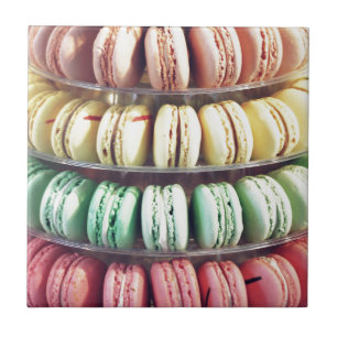 Light Pastel Rainbow French Macaron Cookie Bäckere Fliese