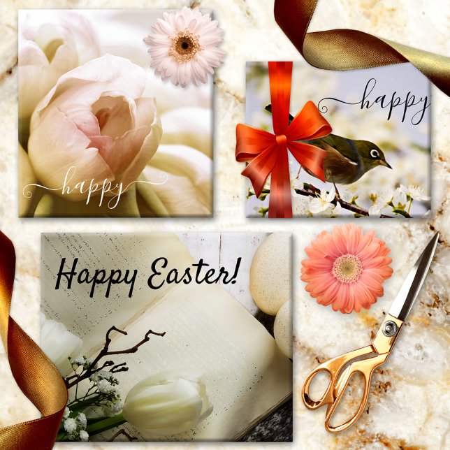 Light Pastell Spring Geschenkpapier Set (Wrapping paper sheets featuring a variety of designs for a spring celebration in light pastels)