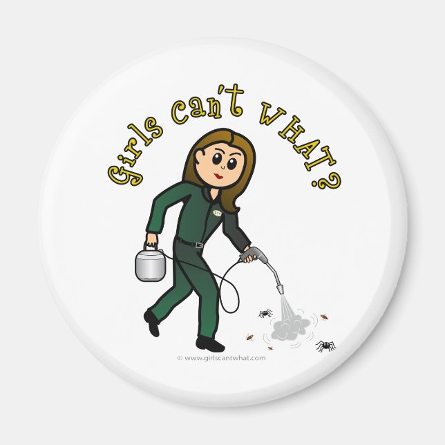 Light Pest Kontrolle Girl Magnet (Vorne)