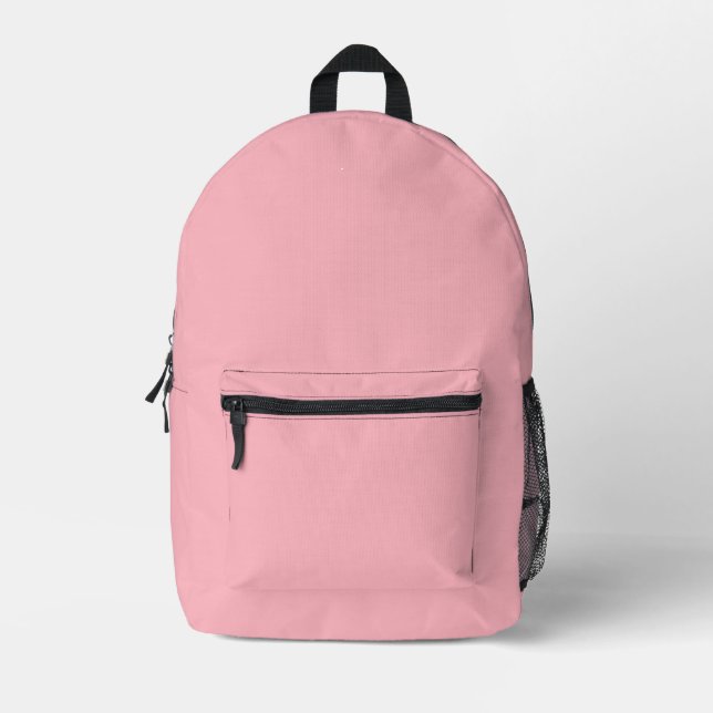 Light Pink Bedruckter Rucksack (Vorderseite)