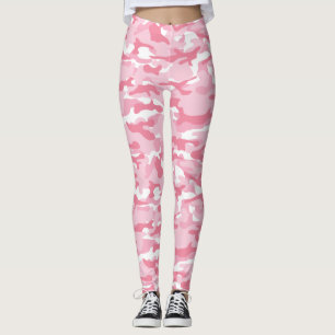 Light Pink Camouflage Leggings