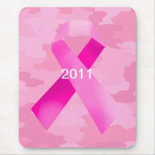 Light Pink Camouflage Pink Ribbon Date Mouse Pad Mousepad