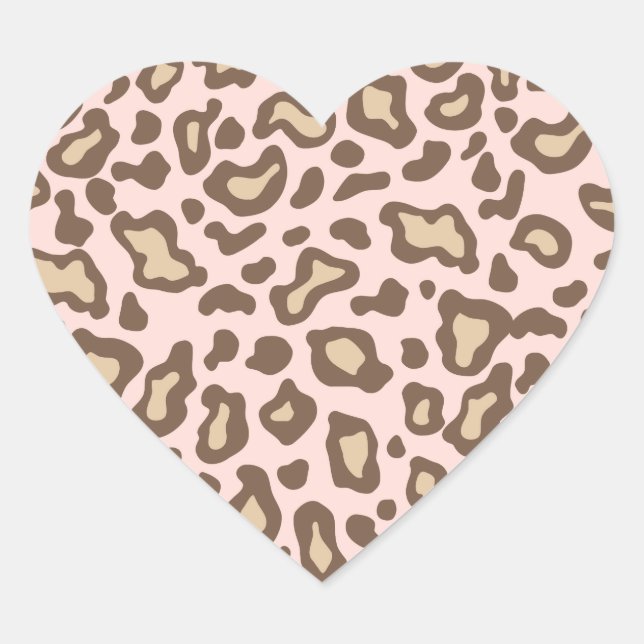 Light Pink Chocolate Leopard Stickers (Vorderseite)