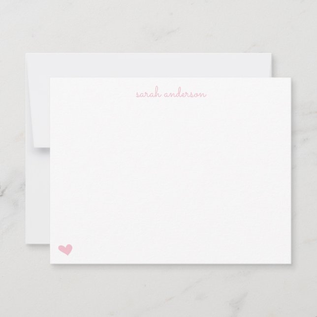 Light Pink Doodle Personalisierte Magie Mitteilungskarte (Vorderseite)