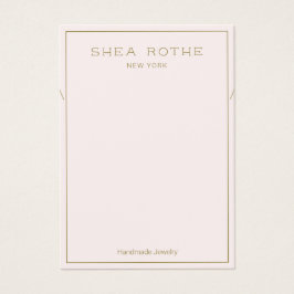 Light Pink Necklklack Display Card