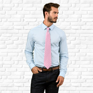 Light Pink Polka Dot Krawatte
