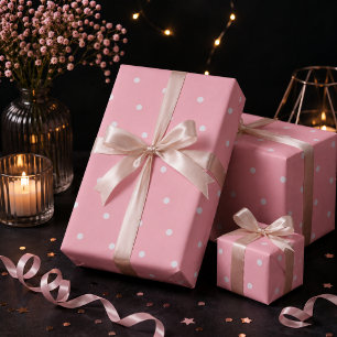 Light Pink Polka Dots Geschenkpapier