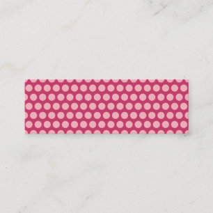 Light Pink Polka Dots Mini Visitenkarte