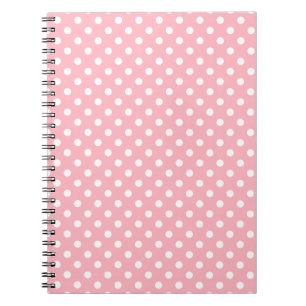 Light Pink Polka Dots Notebook Notizblock