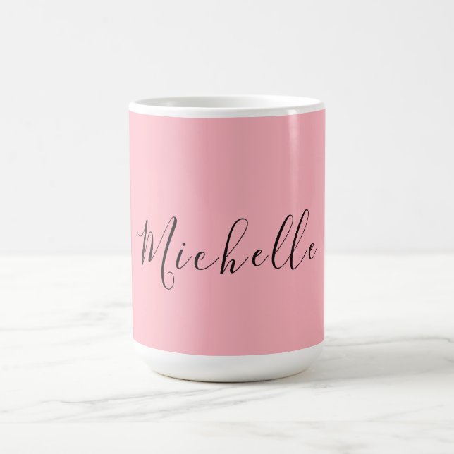 Light Pink Professional Unique Classic Handwriting Kaffeetasse (Mittel)