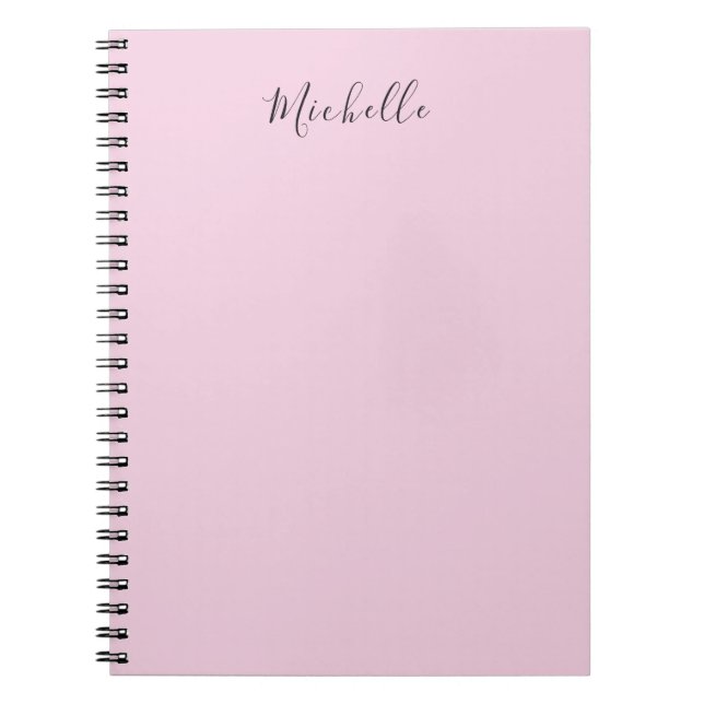 Light Pink Professional Unique Classic Handwriting Notizblock (Vorderseite)